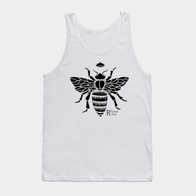 Queen Bee in Black Tank Top by R Honey Pots